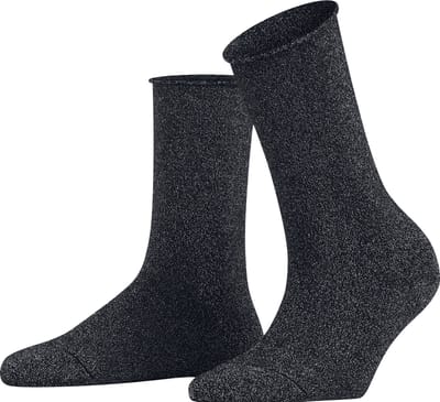 FALKE Shiny eenkleurig lyocell sokken dames blauw - maat 35-38