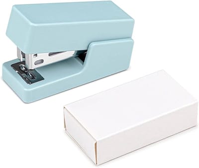 Handige Nietmachine - Kantoorgereedschap Set - Papier Werk - Arbeidsbesparend Ontwerp - Compact Formaat - Blauw
