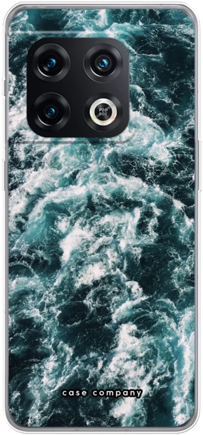 Case Company® - Hoesje geschikt voor OnePlus 10 Pro hoesje - Zee golf - Soft Cover Telefoonhoesje - Bescherming aan alle Kanten en Schermrand