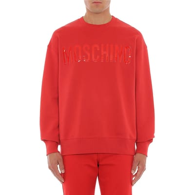 Moschino Sweatshirt Red Maat: 44 | Sweaters Outlet | Heren | Rood