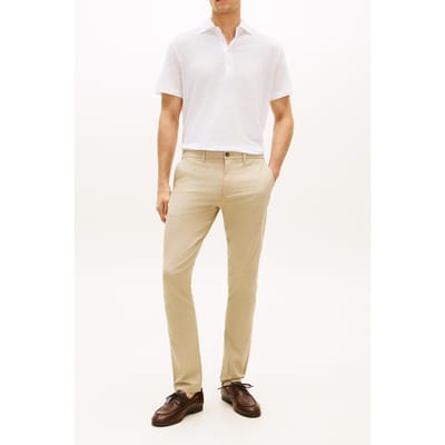 Tommy Hilfiger Bleecker Printed Chino Sandalwood Größe: W34L34 | Chinos Outlet | Herren | Braun
