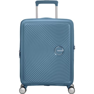 American Tourister Koffer - Soundbox Spinner 55/20 Tsa uitbreidbaar (Handbagage)- Stone Blue - 41 l