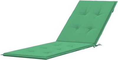 Ligstoel Kussen - Tuinkussen Stoelkussen - Buiten Zitten - Waterafstotend Oxford - 100x10cm - Groen