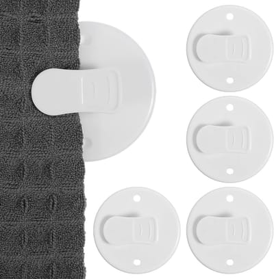 Beschermende Splash Guard Clips voor Douchegordijnen - Winddichte en Zelfklevende Bevestigingsclips voor Badkamer, Ideaal voor Motorhomes en Douchegebruik