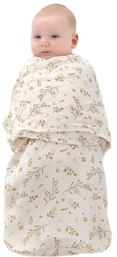 Babywikkeldeken - Maat S - 57*82 cm - Aanbevolen voor 0-3 maanden - Pasgeboren deken - Ademende deken - Kleine deken - Babyslaapzak - Anti-schrikwikkeldeken voor pasgeborenen - Babywikkeldeken - Anti-schopdeken - Babyquilt - Babydeken