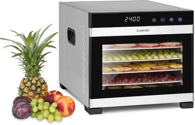 Klarstein Voedseldroger Flavour Dry temperatuur: 35 - 75 °C digitale thermostaat - Dehydrator - 650W - voor Fruit voor Vlees - Timer - voor Keuken - Display Touch - Droogautomaat - Voedseldroogautomaat - Food Dehydrator