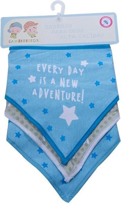 Gamberritos Slabbetjes New Adventure Roze Katoen 3 Stuks