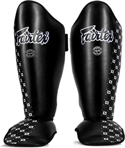 Fairtex SP5 Competition Scheenbeschermers – Maat XS – Zwart – Kickboksen, Muay Thai & MMA