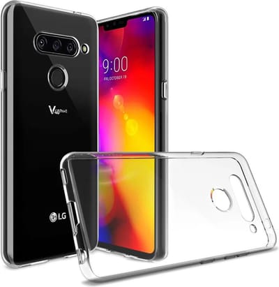 DrPhone TPU Hoesje - Transparant Ultra Dun Premium Soft-Gel Case - Geschikt voor LG V40 ThinQ