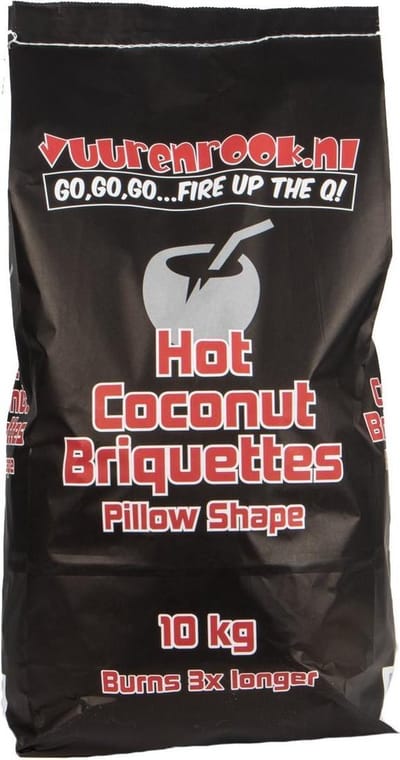 Vuur&Rook Hot Coconut Briketten Pillow Shape 10 kg