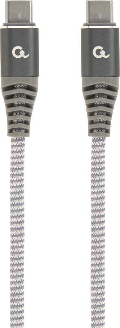 Cablexpert Premium USB-C naar USB-C kabel met E-Marker chip - USB2.0 - tot 20V/5A / nylon - 1,5 meter