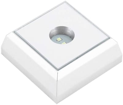 Dailygoods- Led-displaybasis met zilveren basis - Display standaard - Acryl standaard - Kleurrijke verlichting - Duurzaam kunststof - Lange levensduur - Displaystand