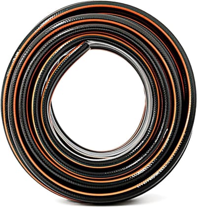 Premium Tuinslang - Water Slang - Tuin Bewateren - 4-Laags UV-bestendig - 3/4 Inch 50m - Zwart Oranje