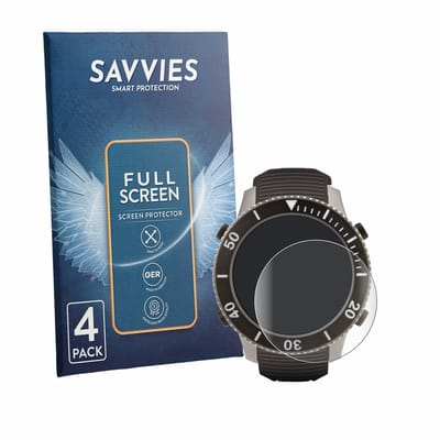 Savvies - Screenprotector voor SCUBAPRO Galileo G3 Ti - Folie Beschermfolie transparant volledig dekking 4 Stuks