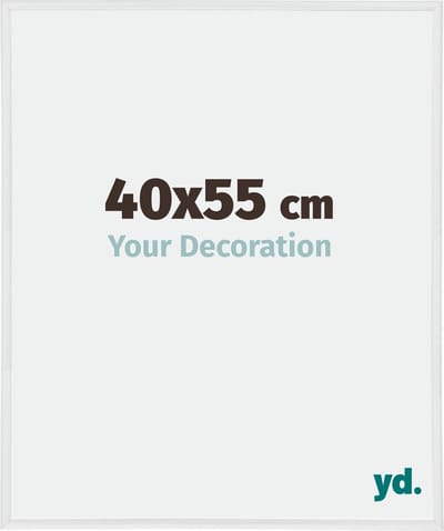 Your Decoration - Fotolijst 40x55 cm - Kunststof - Wit Hoogglans - Annecy