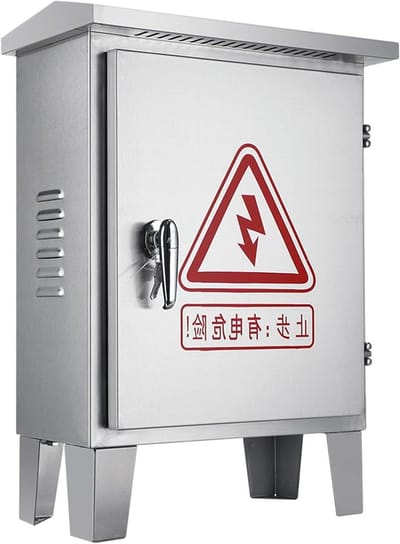 EV Laadpaal Verdeelkast - Elektrische Behuizing Buiten - Apparatuur Beschermen - Vrijstaande Vloerstandaard - IP65 Gecertificeerd - Zilver