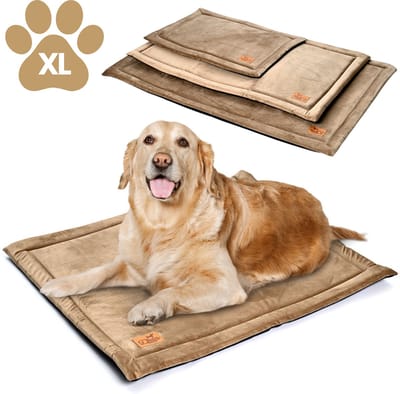 Dogs&Co® Premium Velvet Benchmat XL 105x70 cm TAUPE