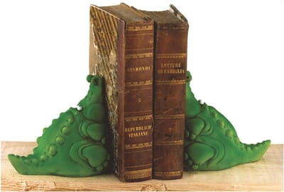 Paolo - Chiari - Boekensteunen - Krokodil - Italiaans - Design