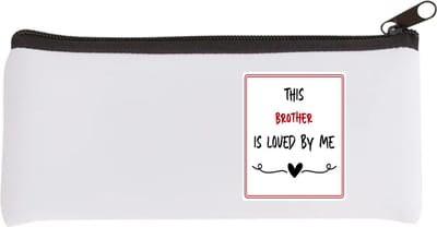 Akyol - this brother is loved by me Etui - Broer - iemand die houdt van zijn broer - verjaardag - cadeautje voor broer - broer artikelen - kado - geschenk - 20 bij 9 cm