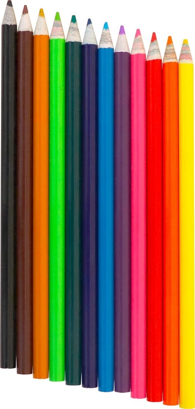 Pandoo Kleurpotloden - Gerecycled Papier - 12 Stuks - Milieuvriendelijk - Klimaatneutraal - Voor Tekenen en Schrijven