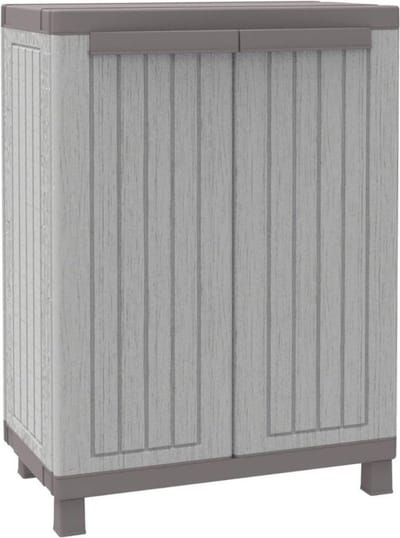 Tuinkast - Tuinkist - Tuinkasten voor Buiten - Tuinberging - Kunststof - 80x50x100cm - Grijs