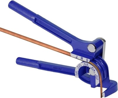 Handmatige Buiggereedschappen voor Buizen, 3-in-1 Pijpbuiger voor Koper, Aluminium en Messing, 180 Graden Buigen, Geschikt voor 1/4 inch, 5/16 inch en 3/8 inch Buizen
