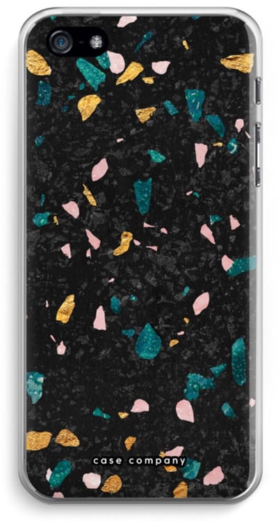 Case Company® - Hoesje geschikt voor iPhone 5 / 5S / SE (2016) hoesje - Terrazzo N°10 - Soft Cover Telefoonhoesje - Bescherming aan alle Kanten en Schermrand