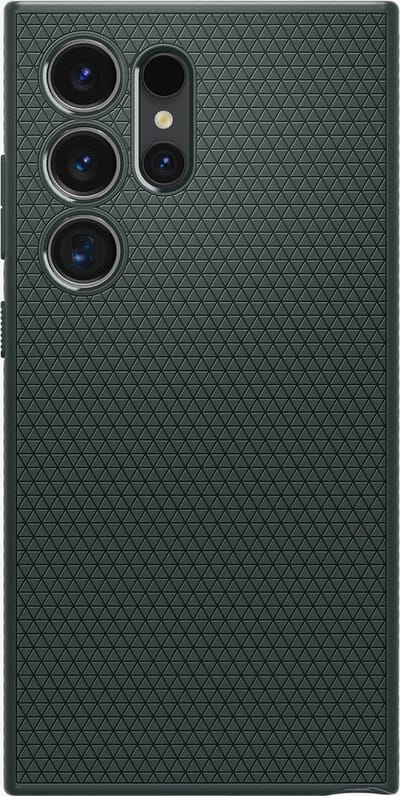 Spigen Liquid Air Hoesje Geschikt voor Samsung Galaxy S24 Ultra Back Cover Flexibel TPU Groen