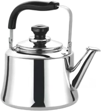Theeketel Roestvrijstaal - Waterkoker Fornuis - Snel Water Koken - Fluitend Geluid - 4 Liter - Zilver