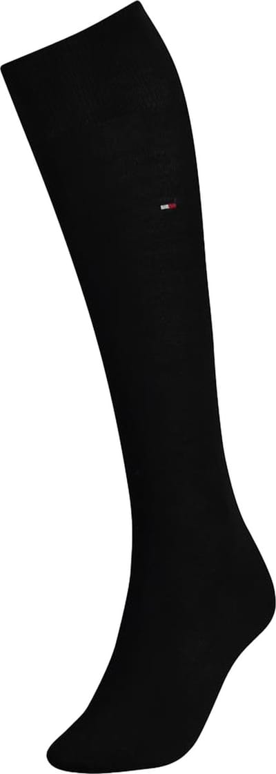 Tommy Hilfiger 98% Cotton Kneehigh (1-pack) - dames kniekousen - zwart