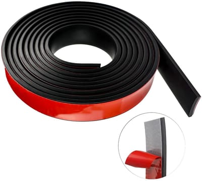Dailygoods- Rubberen Strips Zelfklevend - 50 mm x 1,5 mm x 3000 mm - EPDM - Afdichtstrip Douchedeur - Vloerbedekking - Isolatie