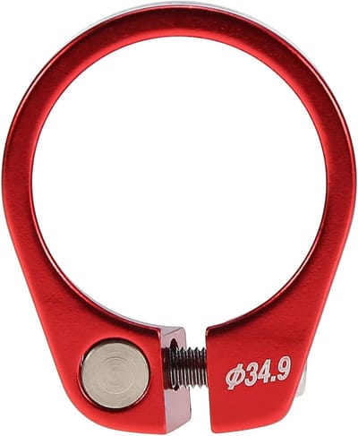 Zadelpenklem voor BMX en Mountainbike - Aluminiumlegering - 34,9 mm - Rood