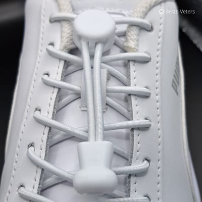 Beste Veters - Lock laces - Elastische schoenveters - Hardlopen - Veters 100 cm - Veters wit- Zomer -Zomertopper - Wandelschoenen veters - Luxe Veters