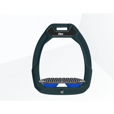 Veiligheidsstijgbeugels voor endurance rijden Groen/Grijs/Blauw Flex-On Safe-On