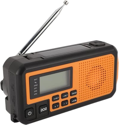 Draagbare Noodradio - AM FM Radio - Outdoor Activiteiten - SOS Alarm Functie - 4000 mAh Batterij - Zwart