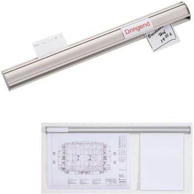 MAULballfix Wandklemlijst - zilver - aluminium - 1 stuk - 50.6 x 5.6 x 2.3 cm - MAUL