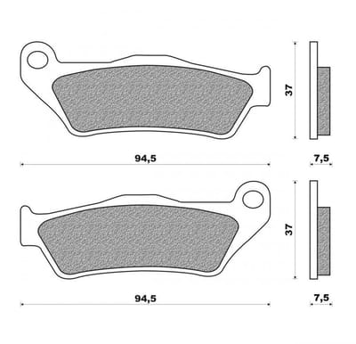 Plaquette de frein Newfren pour Moto Ducati 1262 MULTISTRADA TOURING 2018 à 2019 Neuf
