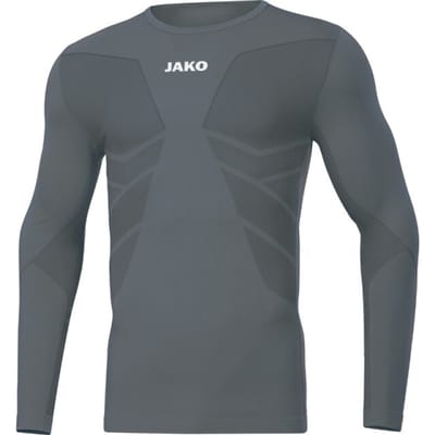 Jako Comfort 2.0 Longsleeve Heren - Steengrijs | Maat: S