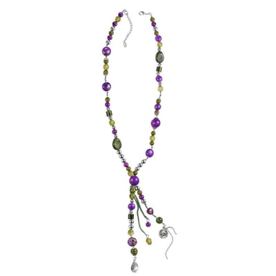 Behave ketting - Gekleurde en facet geslepen kralen - Nikkelvrij - Modeaccessoire