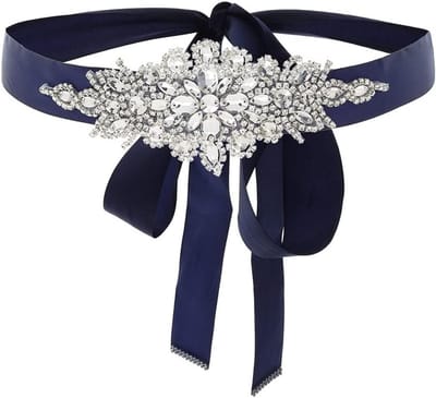 Elegante Kristallen Bruidsriem met Strass Versiering voor Dames en Meisjes - Perfect voor Bruiloften en Feestjes