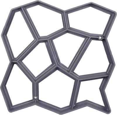 Tuinbestrating Schimmel - Betonnen Pad Maker - DIY Wandelpad Aanleg - Herbruikbaar Geometrisch Patroon - 60x60 cm - Groen