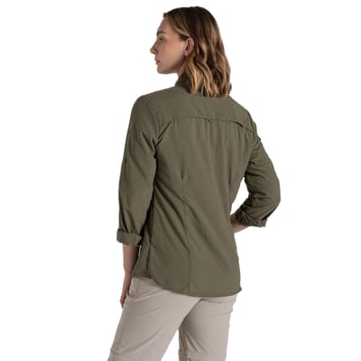 Craghoppers Dames/Dames Adventure III Nosilife Shirt Met Lange Mouwen (Wilde olijf)