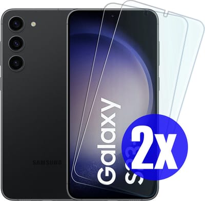 Screenprotector geschikt voor Samsung S23 Plus (S23+) - Gehard Glas - Tempered Glass Armor Screen Cover - 2 Stuks