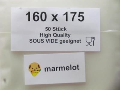 Marmelot Vacuumzakken   16x17 cm 50 stuk met Microstructuur voor alle Merken Vacuum Sealers