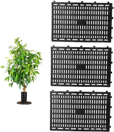 Boomstam Beschermers - Boomgaard Bescherming - Bescherming Tuinplanten - Ademende Gaten - 3 stuks - Zwart