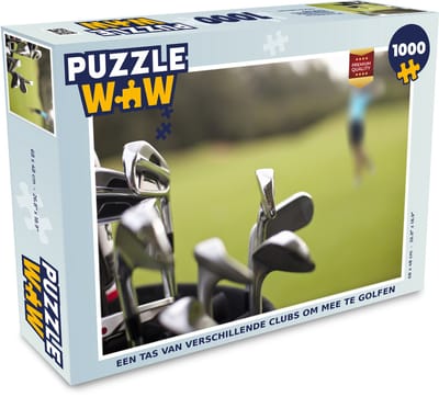 Puzzel Een tas van verschillende clubs om mee te golfen - Legpuzzel - Puzzel 1000 stukjes volwassenen