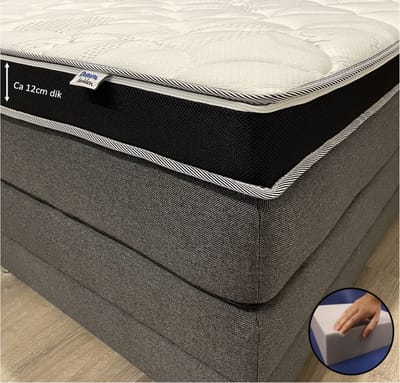 Hilton Hotel Topper - 180x200 - HARD - Hybride schuim - ca. 12 cm dik - Cool & Fresh