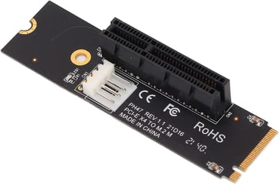 Dailygoods - Innovra - Dailygoods - Dailygoody - PH47 M2 Naar PCI-e Adapter - X4 Slot Riser Card - LED-indicatoren - Geschikt voor Miner - M.2 naar PCIe Converter - 4-laags...