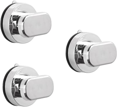 Badkamerbeugel - Veiligheidshandgreep - Extra stabiliteit - Slagvast materiaal - 3 stuks - Zilver