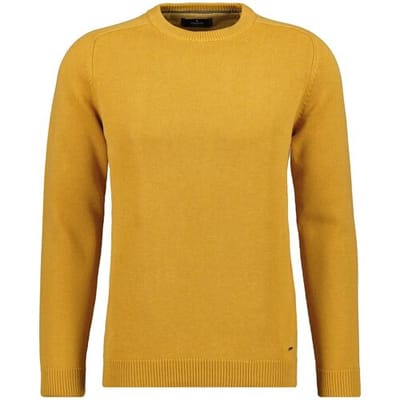 Ragman Trui Knitted Round Neck Garment Wash Pumpkin / male